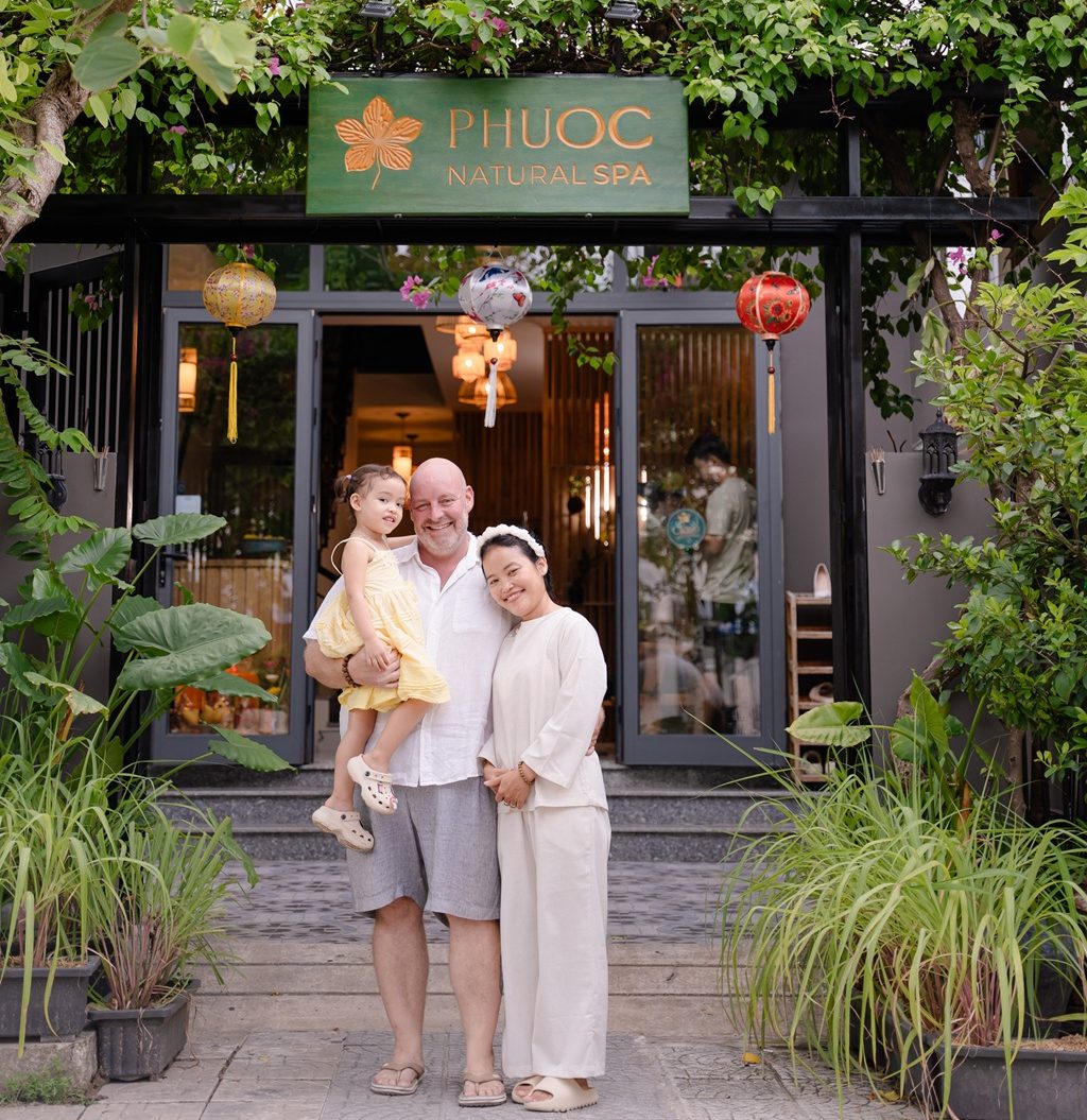 The Phuoc family at Phuoc Natural Spa